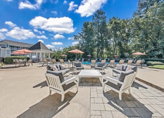 Chairs at the swimming pool at Trophy Club at Bellgrade, Midlothian, VA, 23113