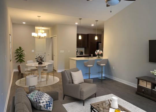 Elite One Bed Open Floor Plan at Emerald Creek Apartments, Greenville