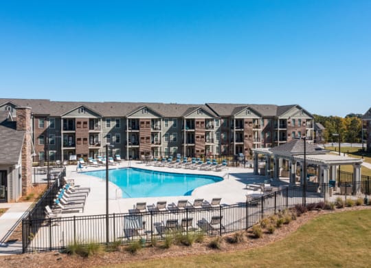 Sparkling Outdoor Swimming Pool at Emerald Creek Apartments, South Carolina