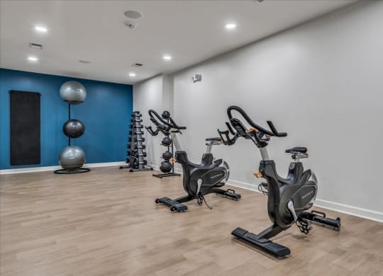 the gym at The Vinings Apartments in Richmond, VA