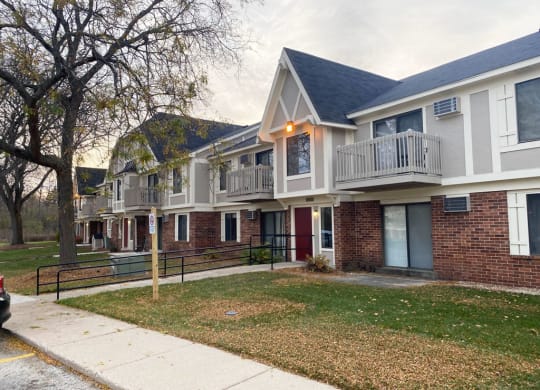 Beautiful Brick Building Exteriors at Wood Creek Apartments, Wisconsin
