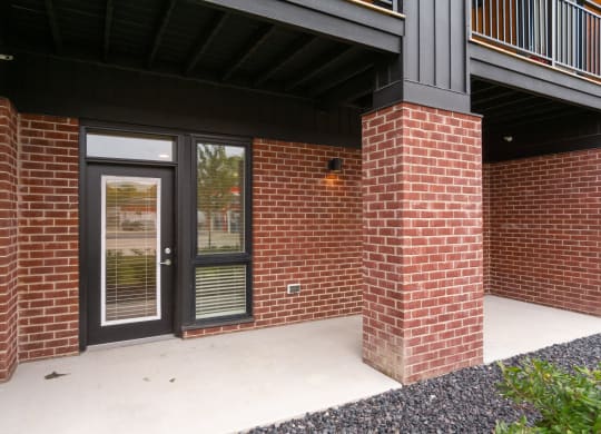 Apartment Building Exterior at Uptown Square Apartments, Troy