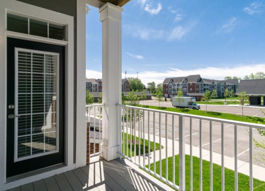 Balcony View of Community from Apartment at 24 at Bloomfield, Bloomfield Township, Michigan