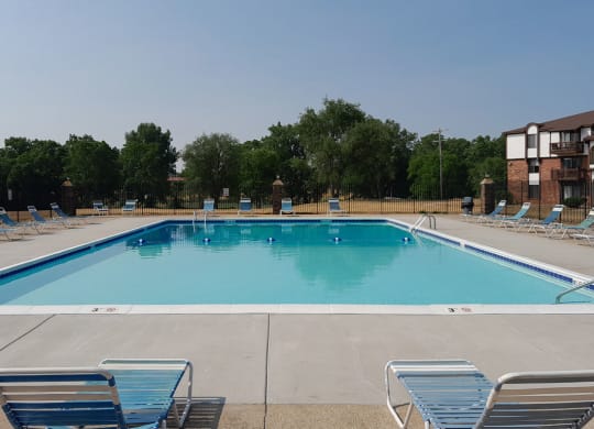 Outdoor Pool Access for Fairlane Apartments in Springfield, Michigan