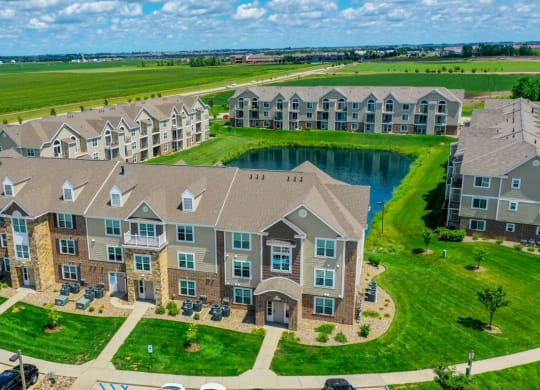 Aerial View Of The Property at Fieldstream Apartment Homes, Ankeny, IA