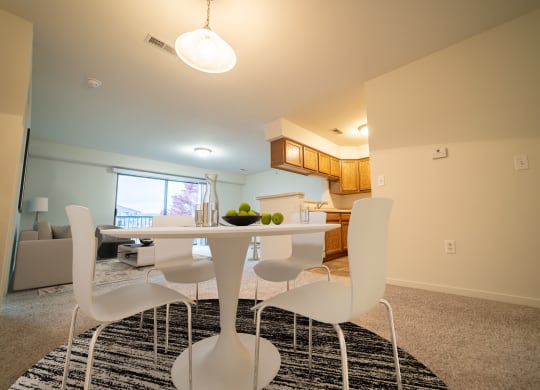 Frances Living Area at Prairie Lakes Apartments, Peoria, IL