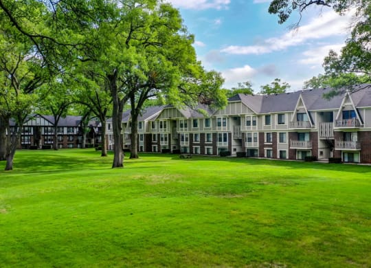 Lush Landscaping at Glen Oaks Apartments, Muskegon, 49442