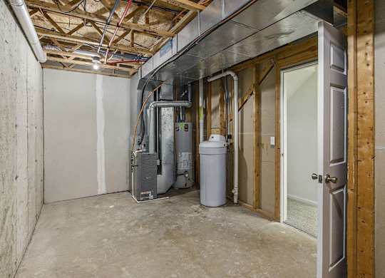 basement storage area at Gull Prairie/Gull Run Apartments and Townhomes, Kalamazoo