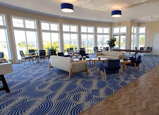 Luxurious Clubhouse at The Harbours Apartments, Michigan