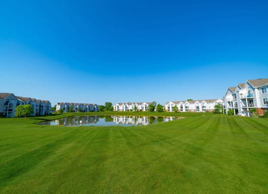 Acres of Green Lawns at Heatherwood Apartments, Grand Blanc, Michigan