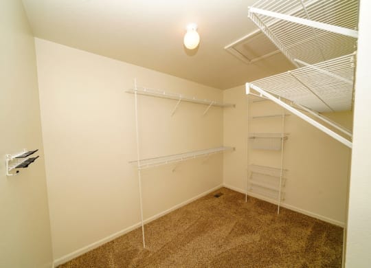 Walk In Closet with Organizers at Foxwood and The Hermitage, Portage, MI