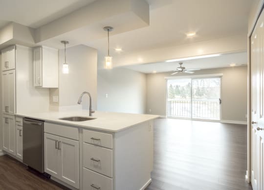 New Kitchen Cabinetry and Vinyl Flooring at Hillside Apartments, Wixom, MI, 48393