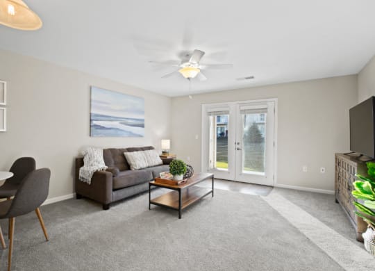 Huron Living Room at River Hills Apartments, Wisconsin, 54937