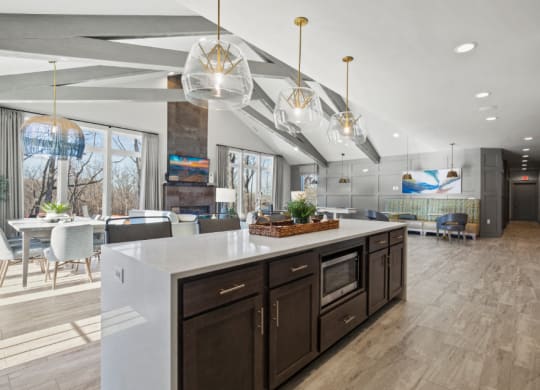 Clubhouse Interior at River Hills Apartments, Fond du Lac