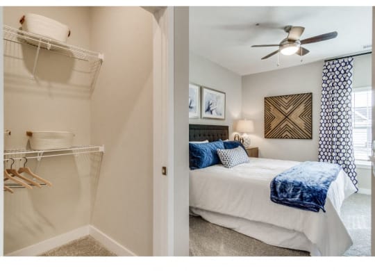 Cedar Main Bedroom at Montgomery Place Apartments, Illinois