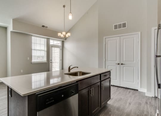 Kitchen Island (Oak) at Village Place Apartments, Romeoville, 60446