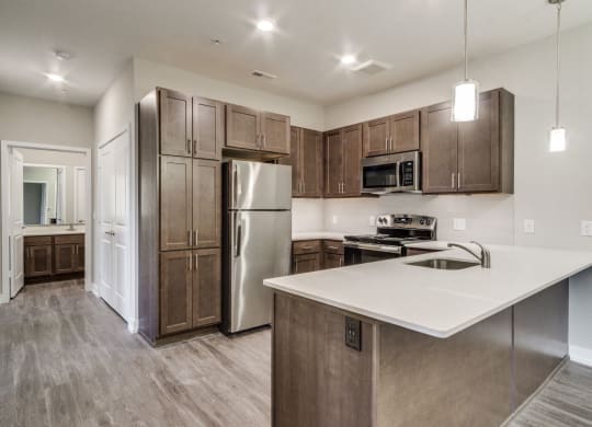 Kitchen (Laurel) at Village Place Apartments, Romeoville, 60446