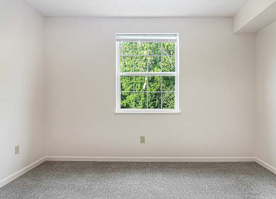 Large bedroom with a window and walk-in closet at Limestone Creek Apartment Homes, Alabama
