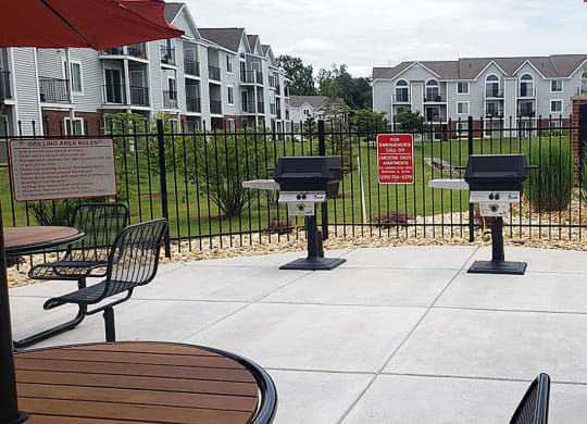 Multiple Grilling Stations at Limestone Creek Apartment Homes in Madison, AL