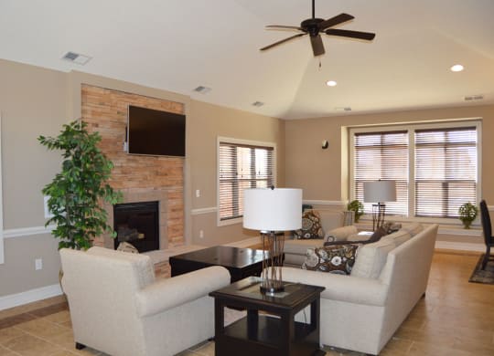 Large Clubhouse With Ample Sitting And Fireplace at Limestone Creek Apartment Homes, Madison, Alabama
