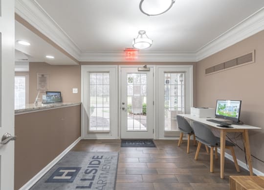 Lobby at Hillside Apartments, Wixom, MI