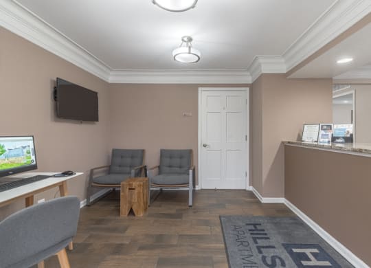 Spacious Lobby  at Hillside Apartments, Wixom, 48393