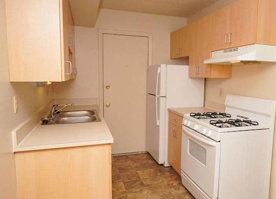 Updated Kitchen Flooring at Madeira Apartments in Kalamazoo, MI