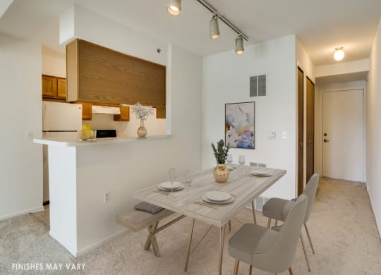 Malva Dining Area with Kitchen View at Northport Apartments, Michigan