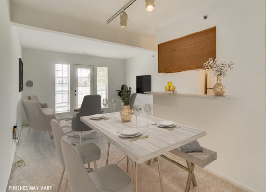 Malva Model Dining Area at Northport Apartments, Macomb, MI