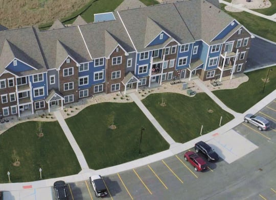 Aerial View at Meadowbrooke Apartment Homes, Grand Rapids, Michigan
