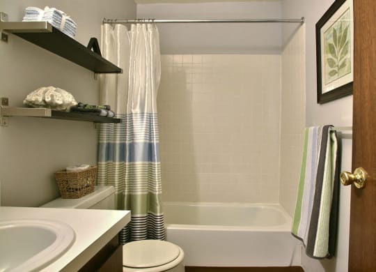 Bathroom with Shelving at Grand Bend at Grand Bend Club, Michigan, 48439