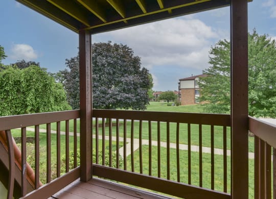 a view from a private balcony