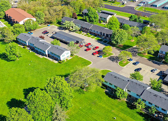 Aerial View of Mount Royal Townhomes, MI, 49009