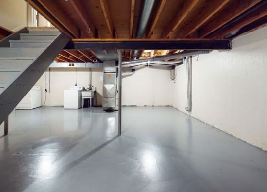 Basement with Washer & Dryer at Mount Royal Townhomes in Kalamazoo, MI