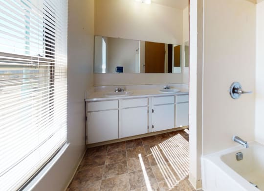 Renovated Bathroom with Double Sinks
