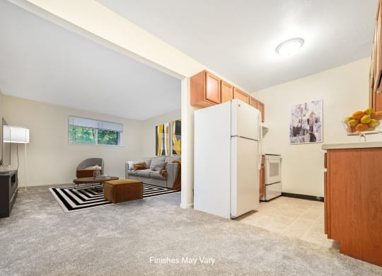 Mum Kitchen and Living at Timberbrook Apartments, Illinois