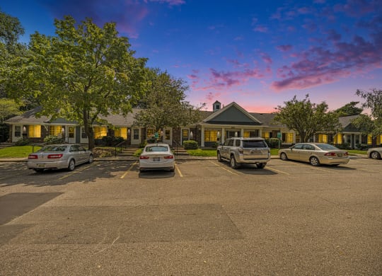 Off street parking at Newport Village Apartments, Portage, MI