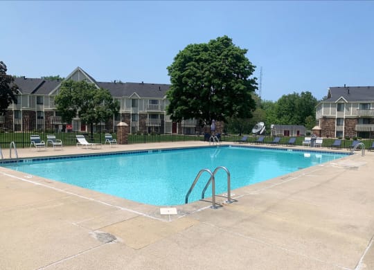 Outdoor Swimming Pool at Normandy Village Apartments, Indiana, 46360
