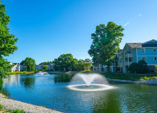 Pond Community View at North Pointe Apartments, Elkhart, 46514