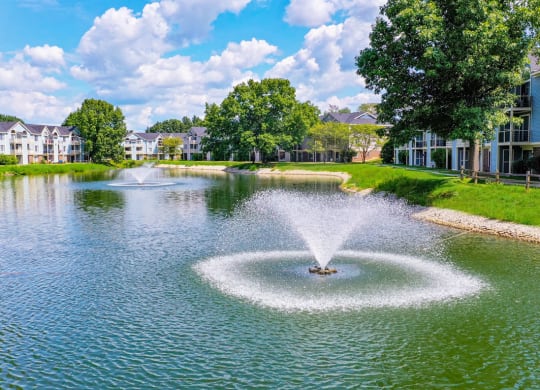 Ponds with Fountains at North Pointe Apartments, Indiana