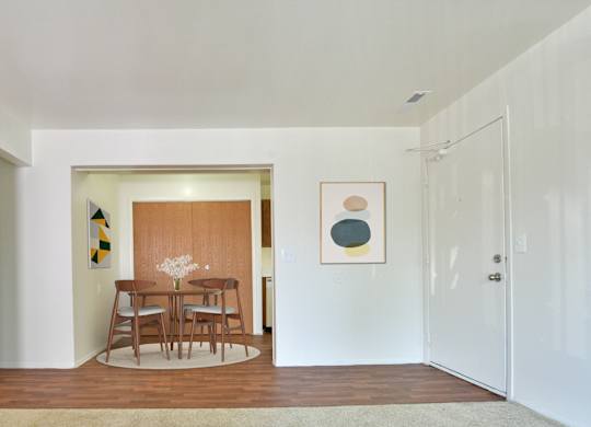 Timberland Layout Dining Room Area at Woodland Place Apartments, Midland