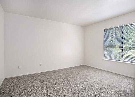 spacious bedroom with a large window and closet at Pine Knoll Apartments, Battle Creek, 49014