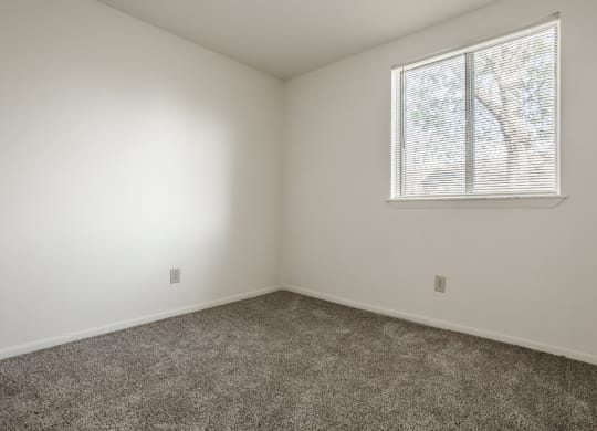 an empty room with carpet and a window at Polo Run Apartments, Greenwood, Indiana