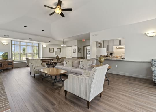 Community Building with Free Wi Fi at Hunters Pond Apartment Homes, Champaign, Illinois