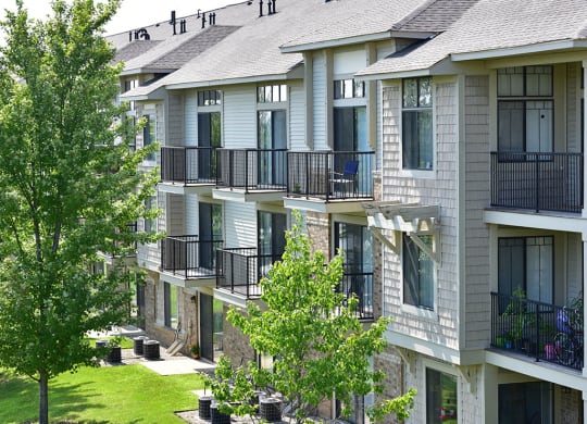 Private Balconies at Prairie Lakes Apartments, Illinois