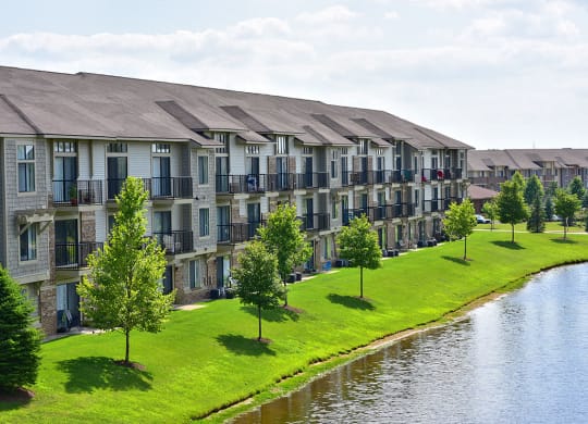 Lake Views from Balconies at Prairie Lakes Apartments, Illinois, 61615