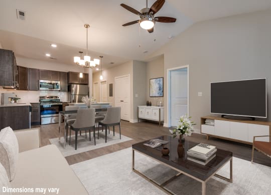 Premier Living Area at Emerald Creek Apartments, Greenville