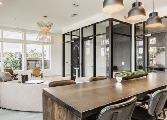 Living Room Come Dining Area at Upper Vue Flats, Dublin