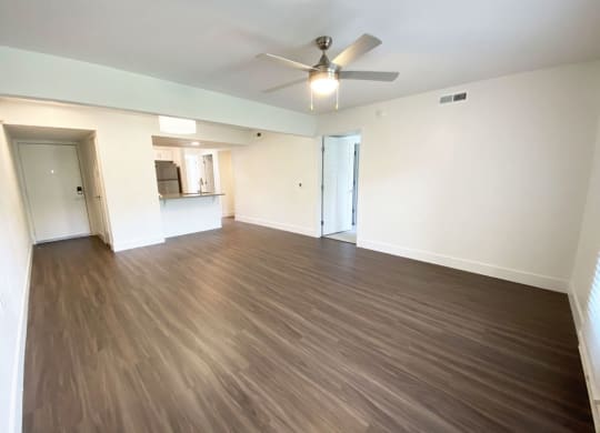 Renovated Two Bedroom First Floor Living Room at Green Ridge Apartments in Grand Rapids, MI