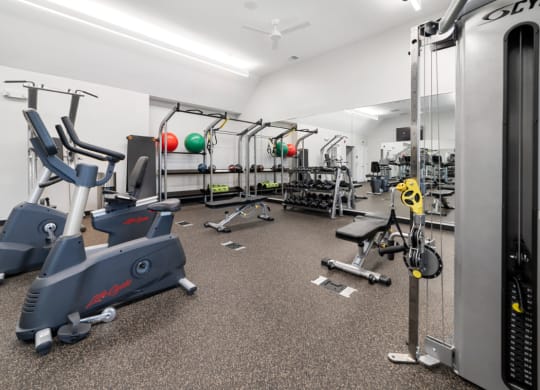 Fully-Functional Fitness Center at Village Place Apartments, Romeoville, 60446